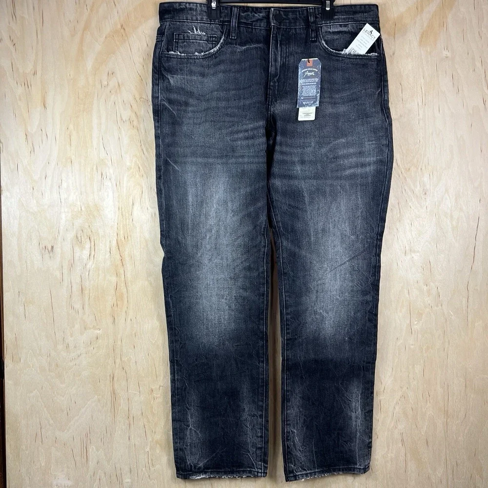 Jordan Craig Legacy Edition Aaron Jeans Men's 36x34 Black Distressed New
